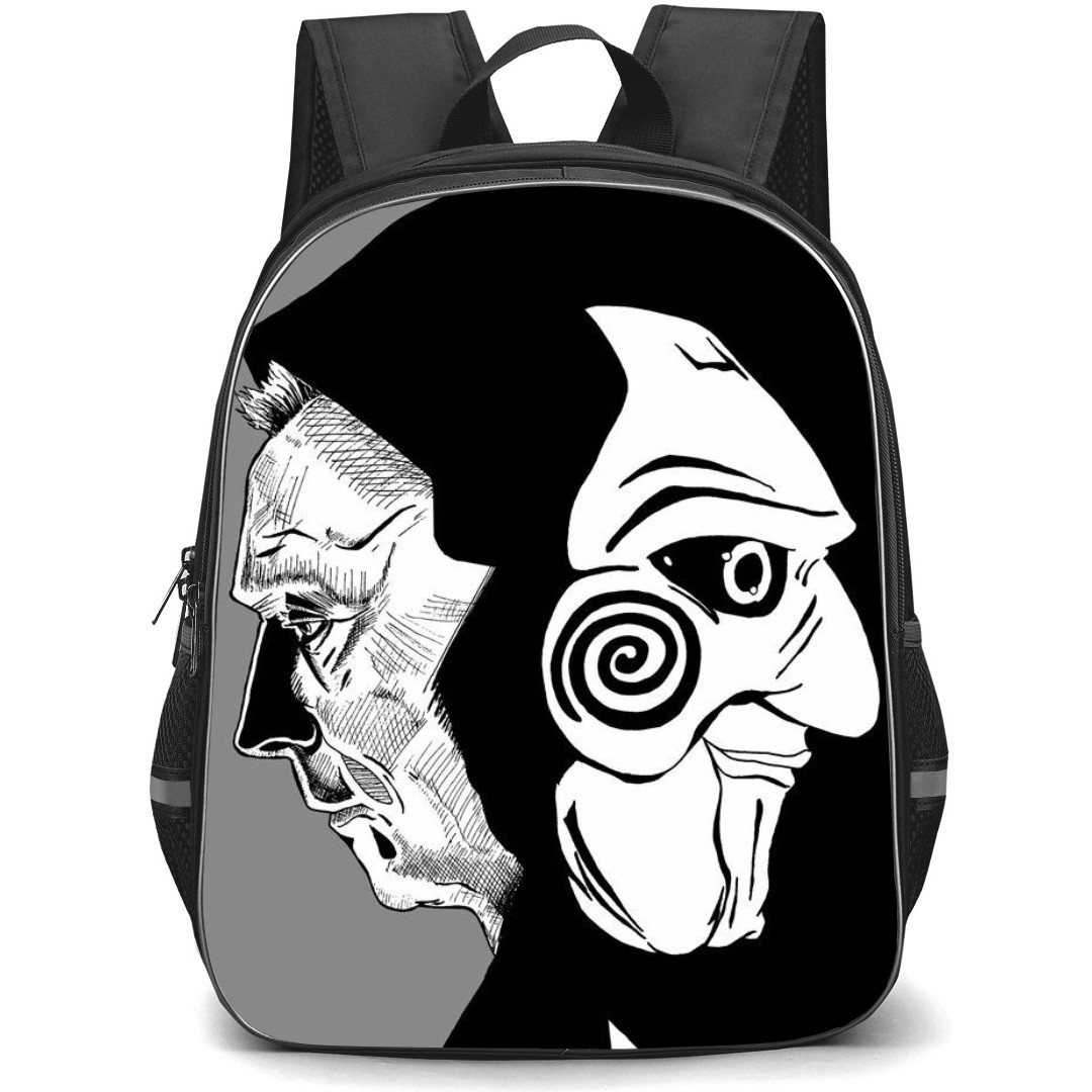 Saw Backpack StudentPack - Saw Jigsaw Black And White Poster