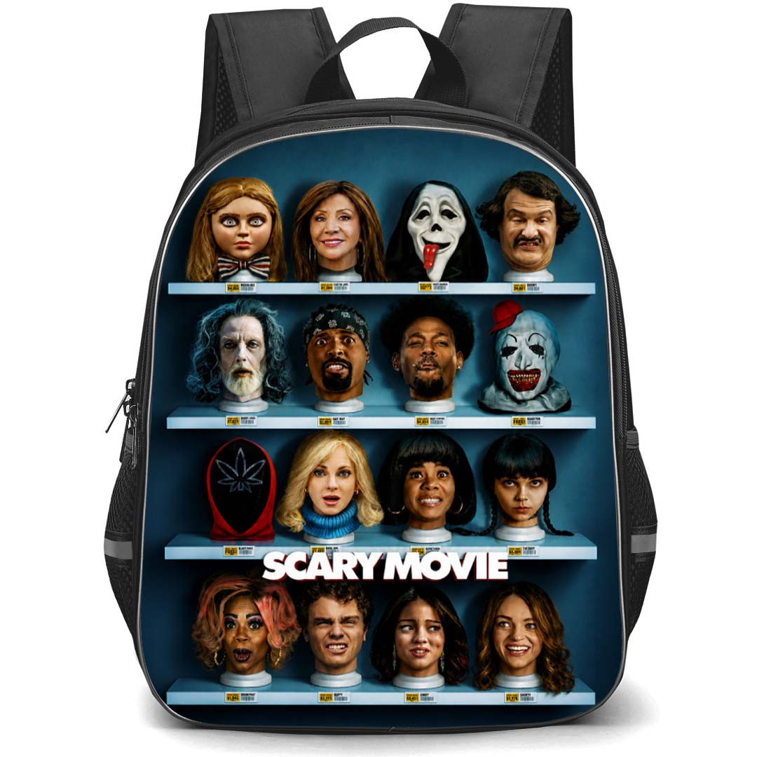 Scary Movie Backpack School Bag StudentPack - Scary Movie Head Mannequin Series Poster