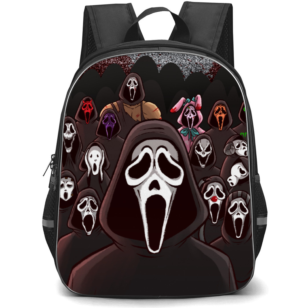 The Scream Backpack StudentPack - The Scream Ghostface Across The Scream-Verse Art Poster