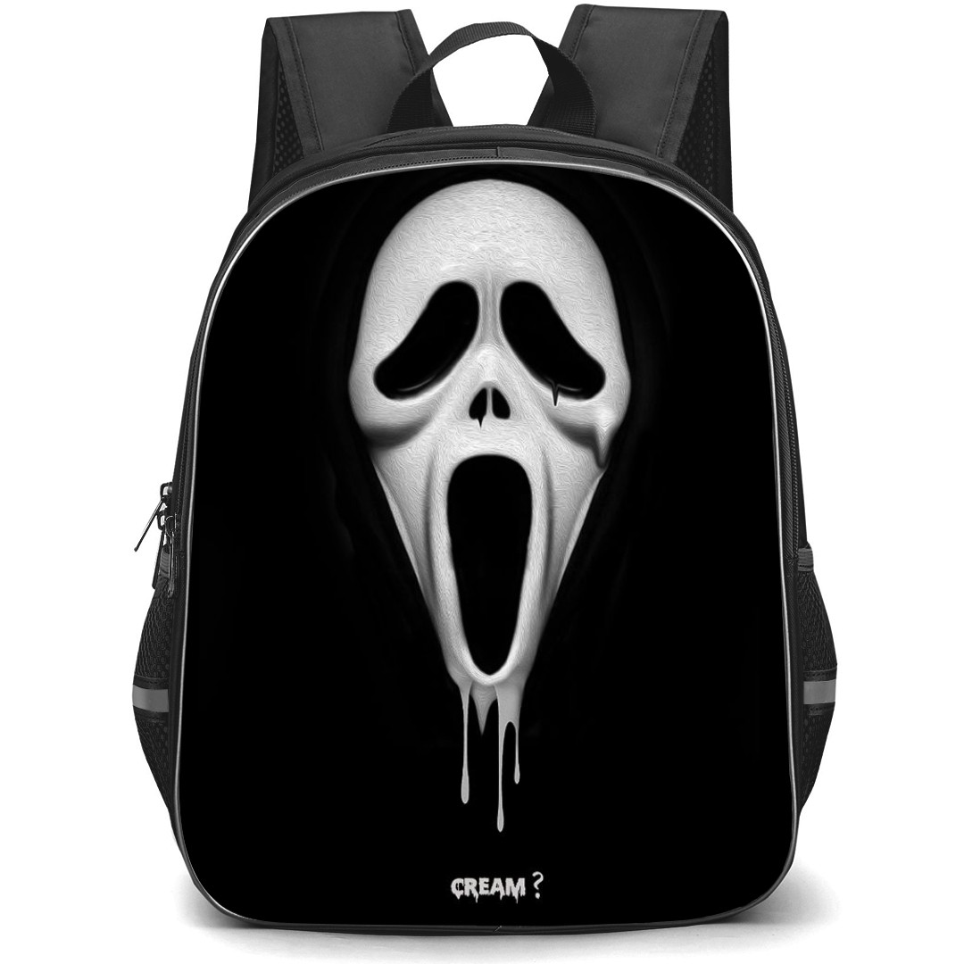The Scream Backpack StudentPack - The Scream Ghostface Avatar On Black Background