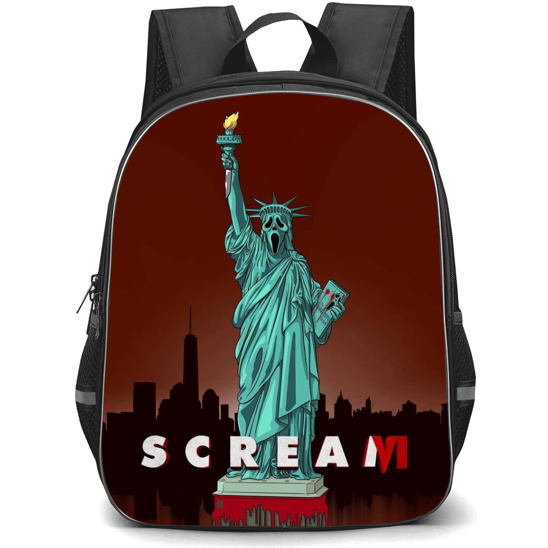 The Scream Backpack StudentPack - The Scream Movie The Statue Of Ghostface Illustration Art