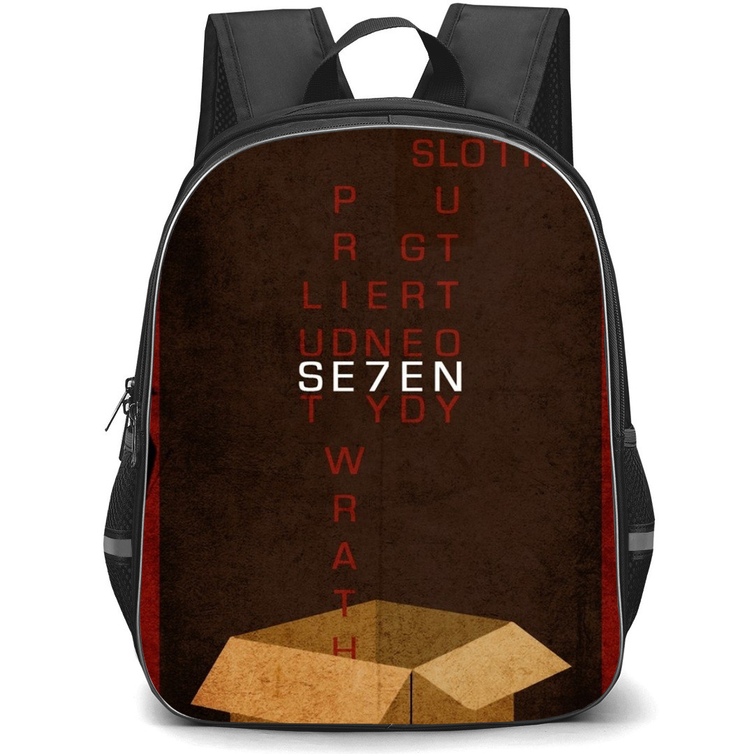 Se7en Backpack StudentPack - Se7en Movie Minimal Poster