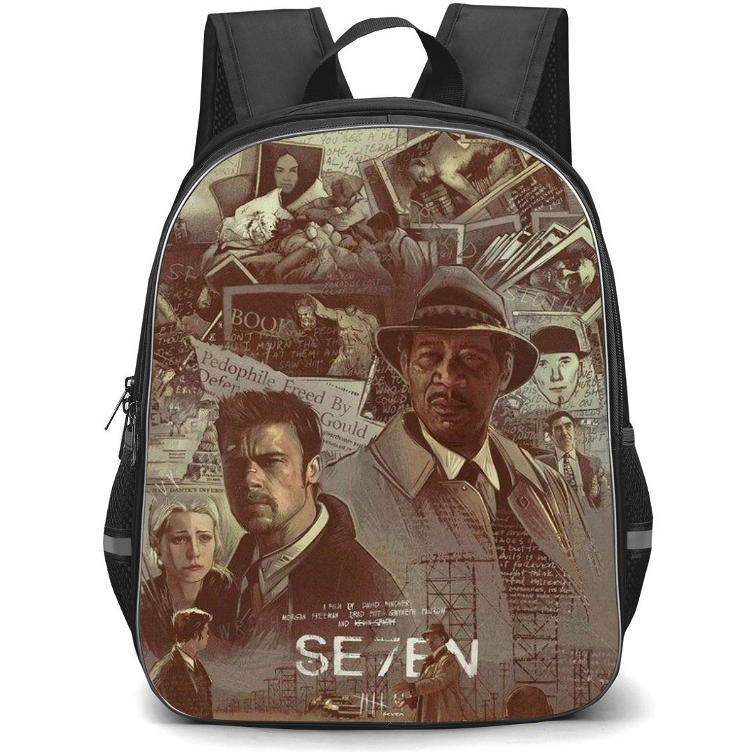 Se7en Backpack StudentPack - Se7en Movie Retro Poster