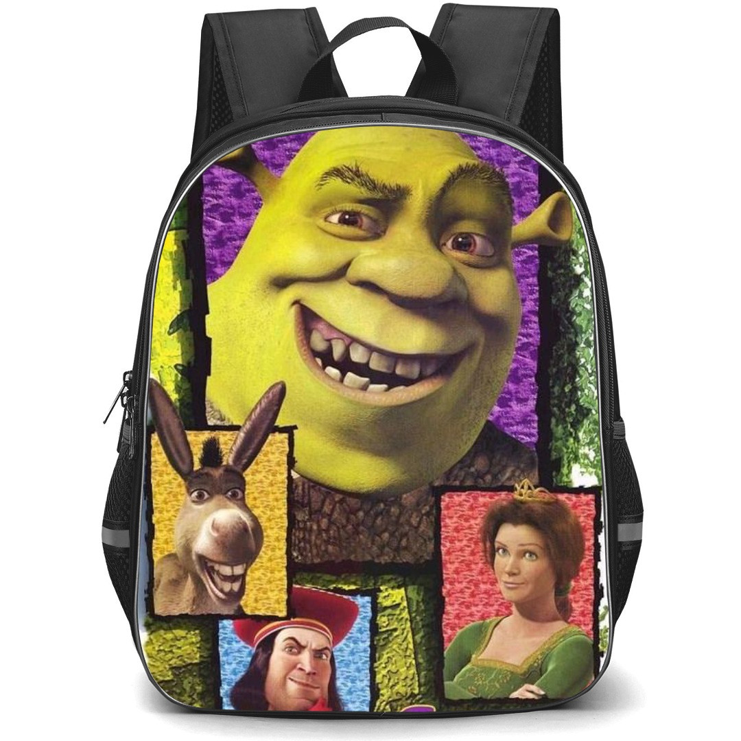 Shrek Phone Case Backpack StudentPack - Characters Smiling Collage