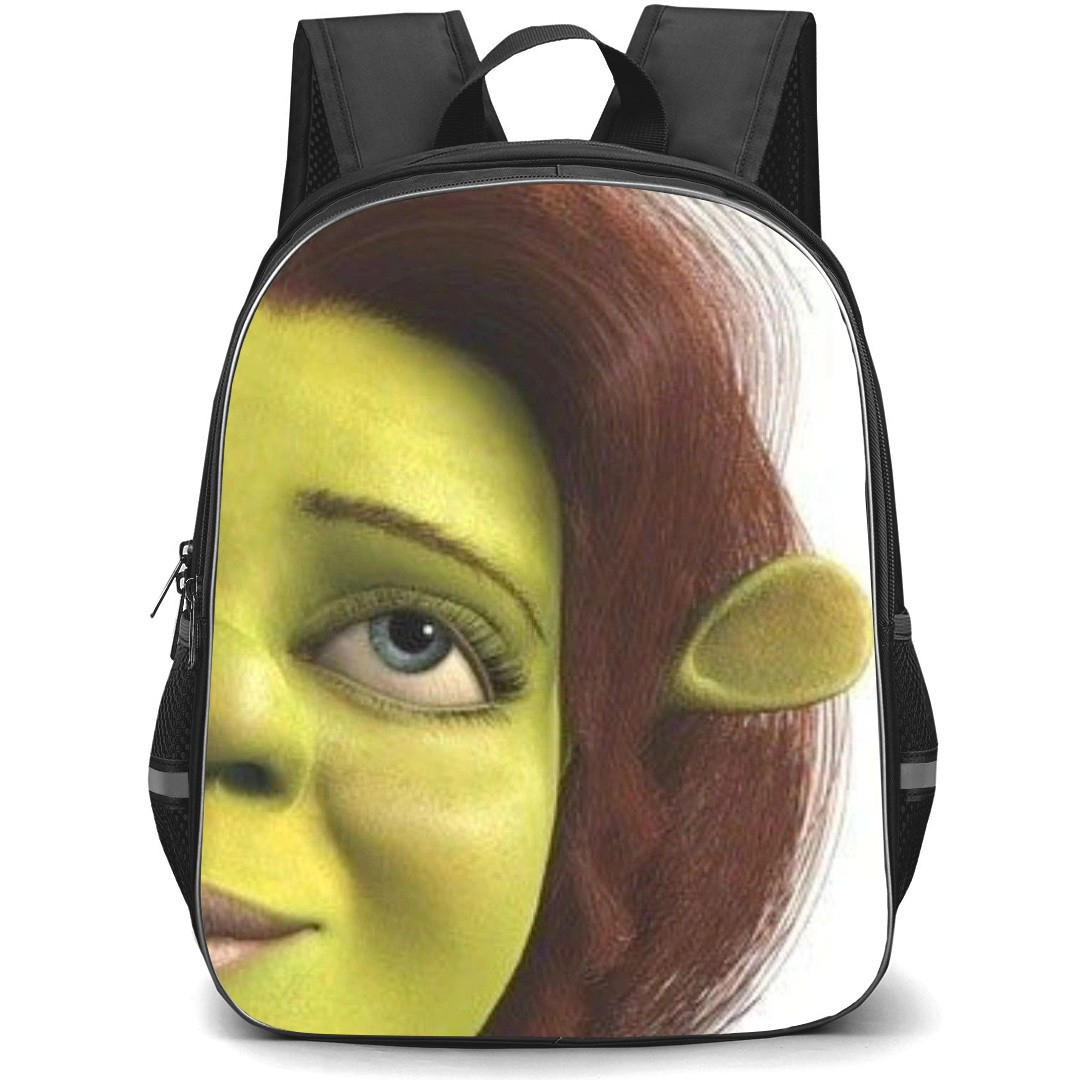Shrek Fiona Phone Case Backpack StudentPack - Princess Fiona Half Face Portrait