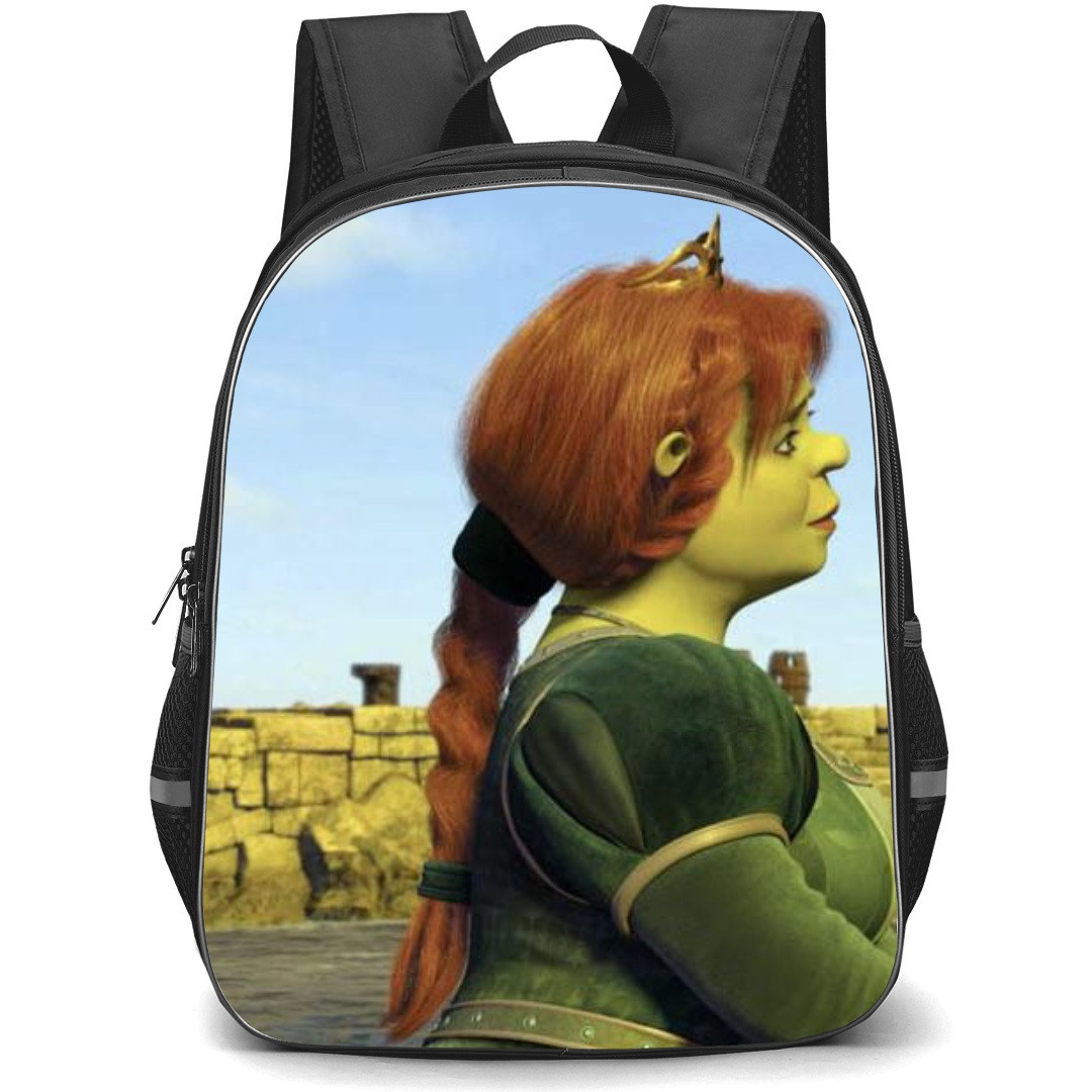 Shrek Fiona Phone Case Backpack StudentPack - Princess Fiona Sky Background Side Portrait