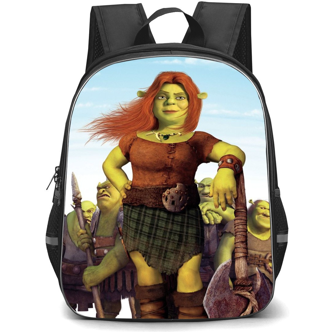 Shrek Fiona Phone Case Backpack StudentPack - Ogre Fiona Standing Full Body Illustration