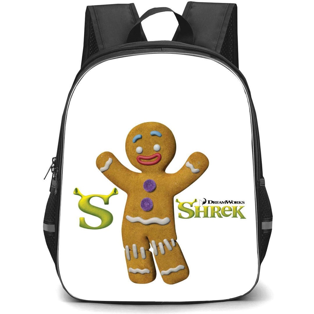 Shrek Gingerbread Man Phone Case Backpack StudentPack - Gingerbread Man Happy Shrek Portrait