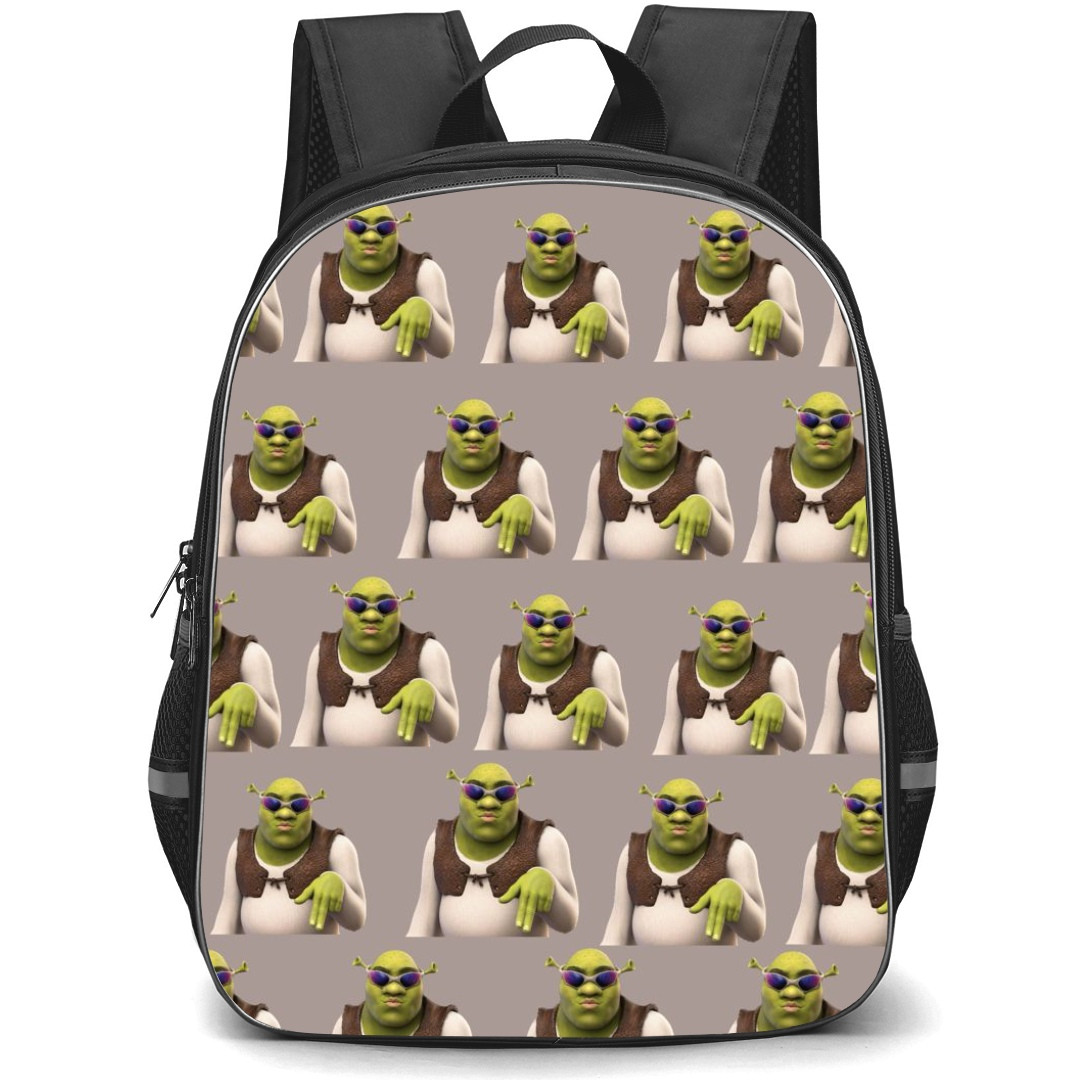Shrek Phone Case Backpack StudentPack - Shrek Wearing Shades Pattern Art