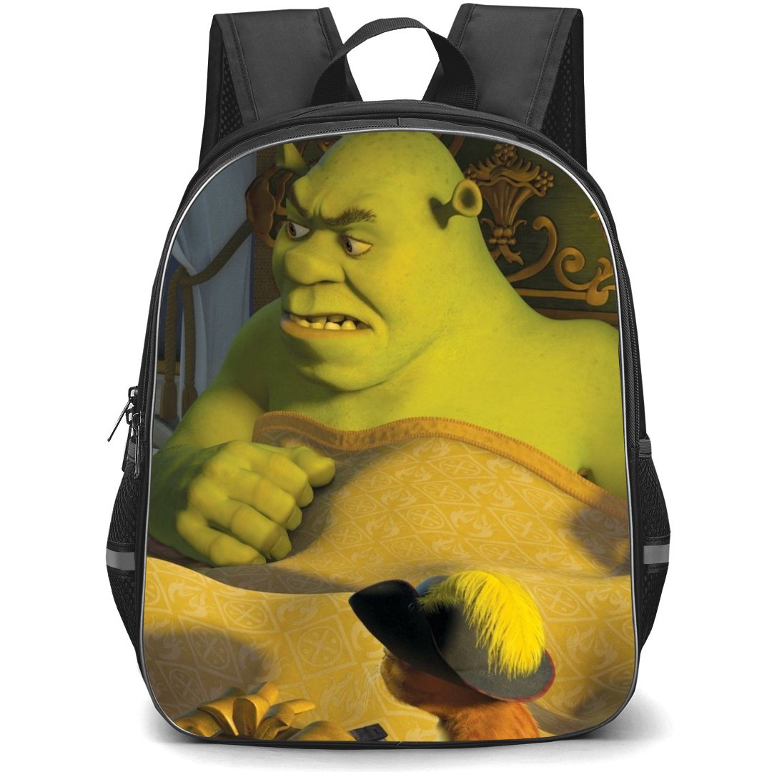 Shrek Phone Case Backpack StudentPack - Shrek Just Woke Up Illustration