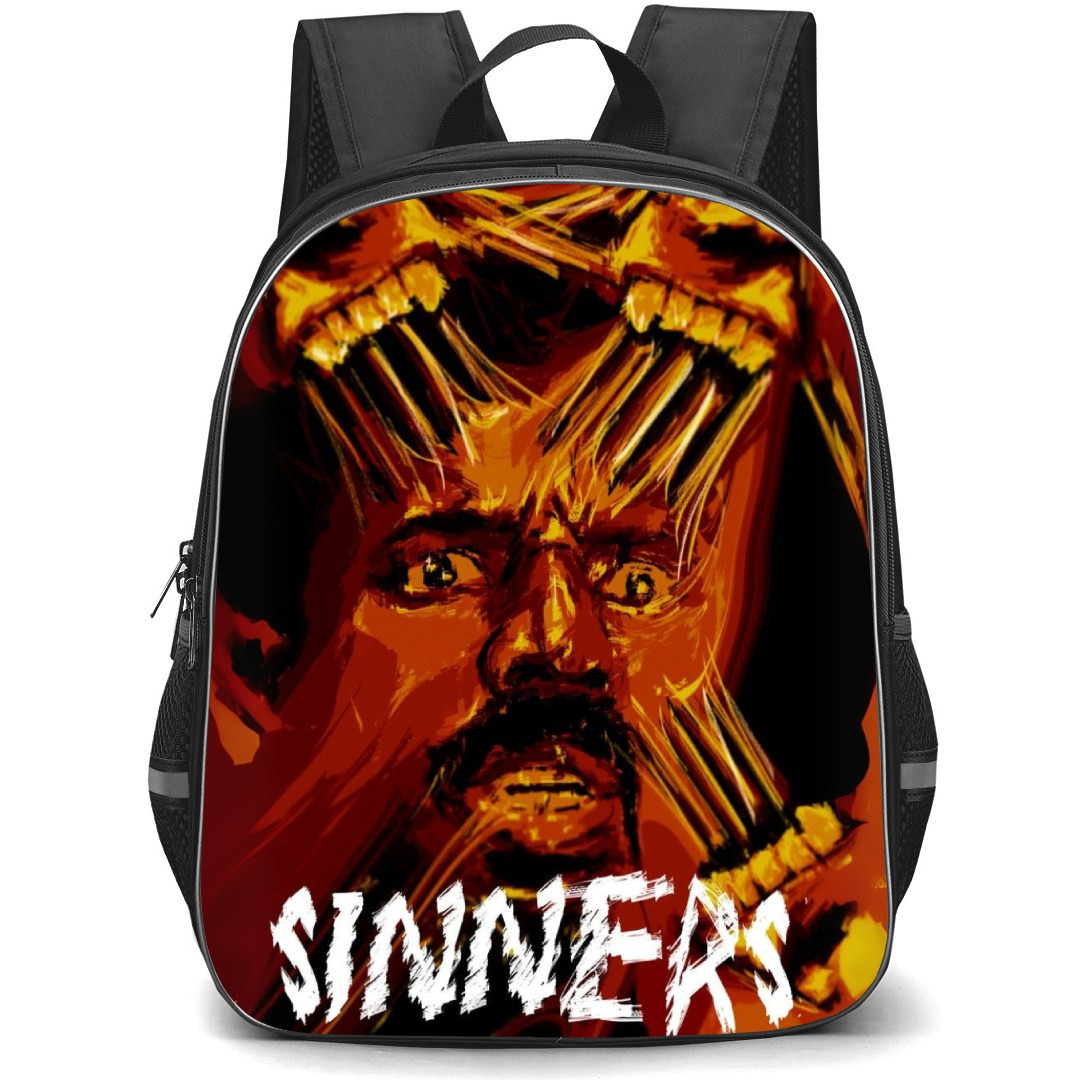 Sinners Smoke Backpack School Bag StudentPack - Smoke Oil Painting Portrait Series Poster