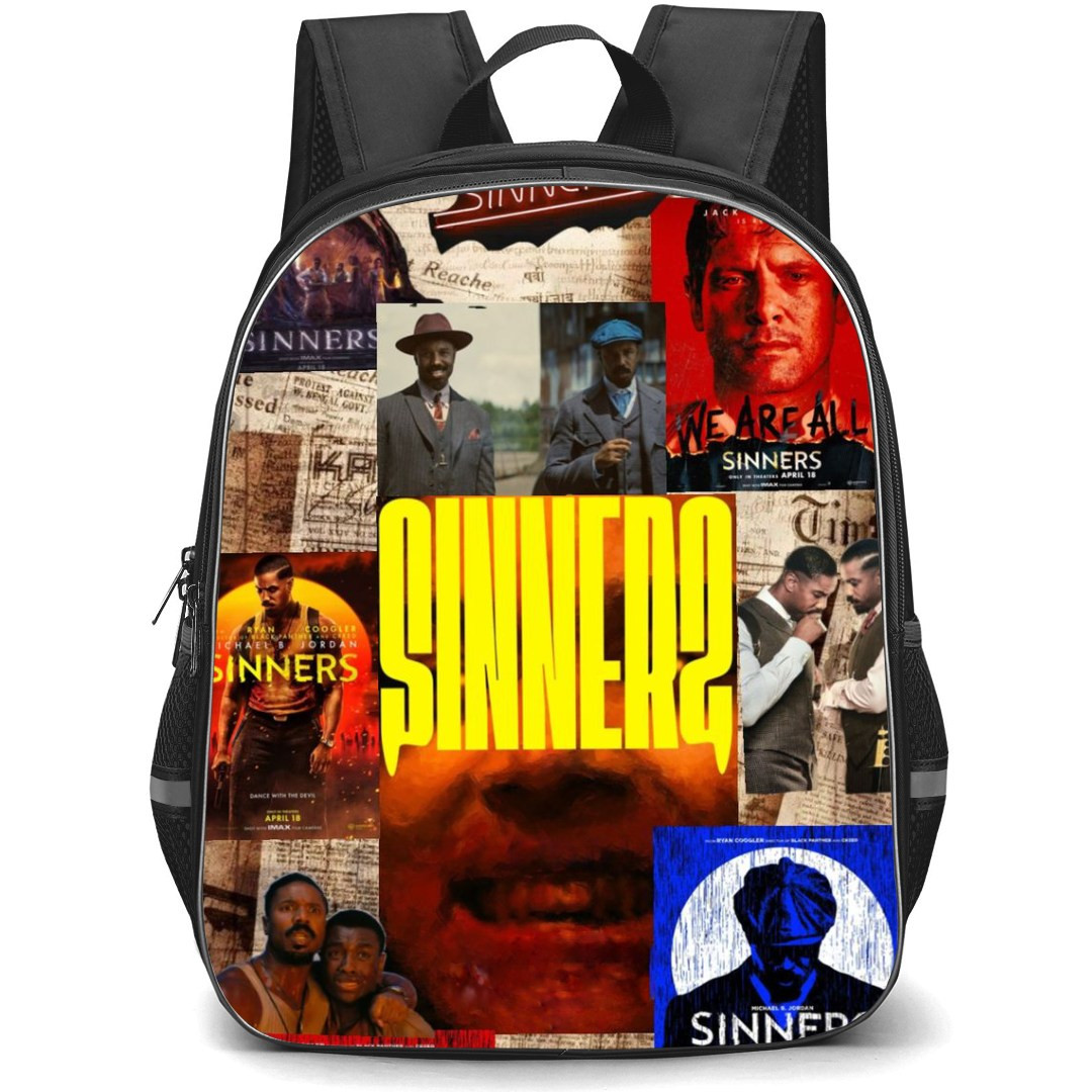 Sinners Backpack School Bag StudentPack - We Are All Sinners Series Poster Collage