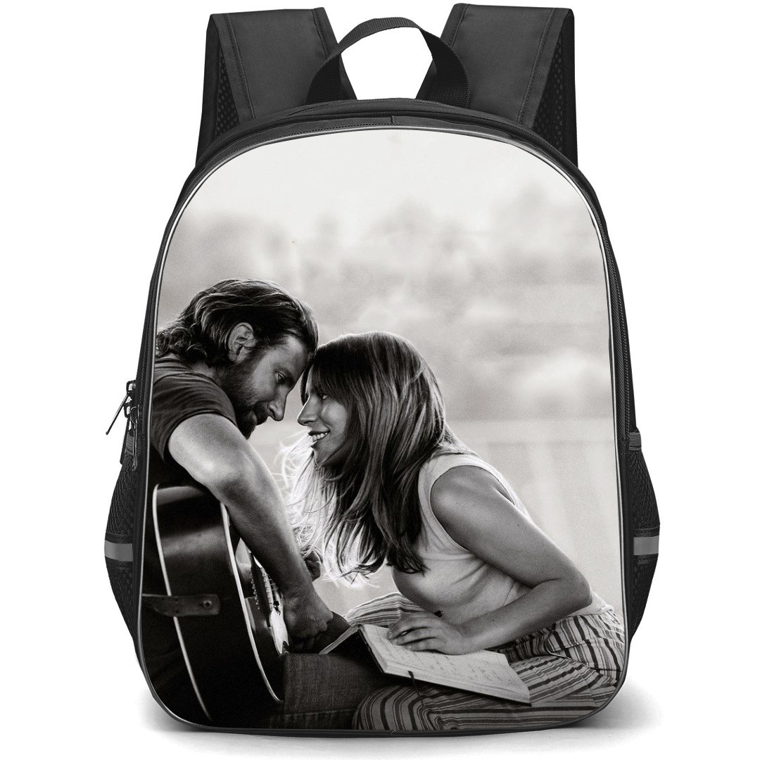 A Star Is Born Backpack StudentPack - A Star Is Born Bradley Cooper And Lady Gaga Grayscale Poster