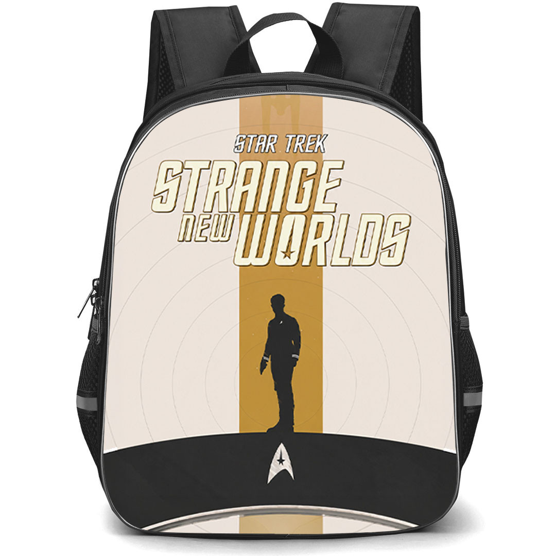 Star Trek Strange New Worlds Backpack School Bag StudentPack - Star Trek Strange New Worlds Minimalist USS Enterprise Silhouette Poster