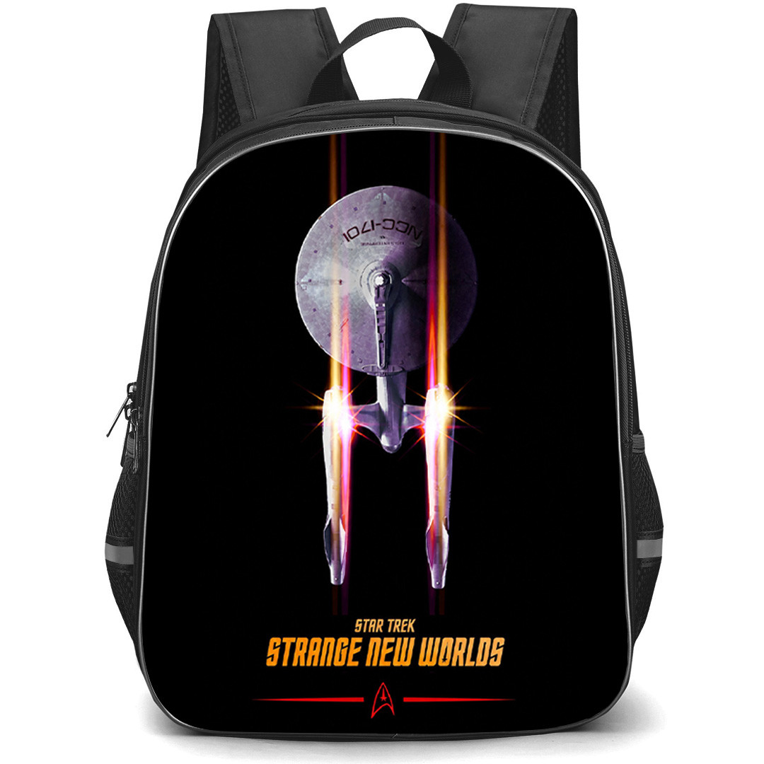 Star Trek Strange New Worlds Backpack School Bag StudentPack - Star Trek Strange New Worlds NCC-1701 Spacecraft Poster
