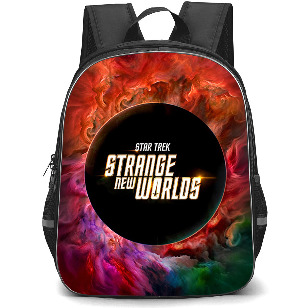 Star Trek Strange New Worlds Backpack School Bag StudentPack - Star Trek Strange New Worlds Cosmic Nebula Logo Poster