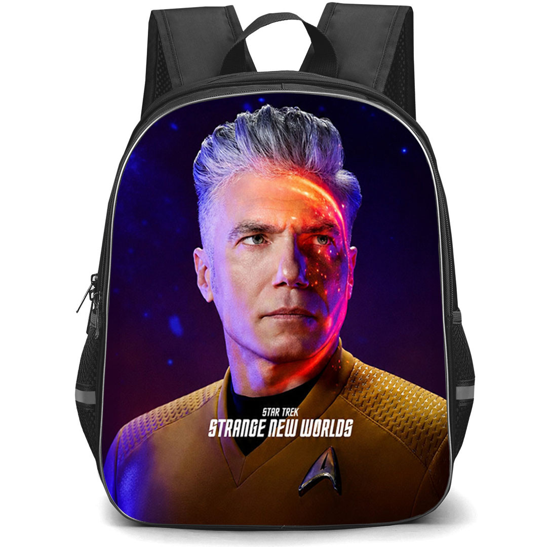 Star Trek Strange New Worlds Captain Christopher Pike Backpack School Bag StudentPack - Captain Christopher Pike Portrait Poster