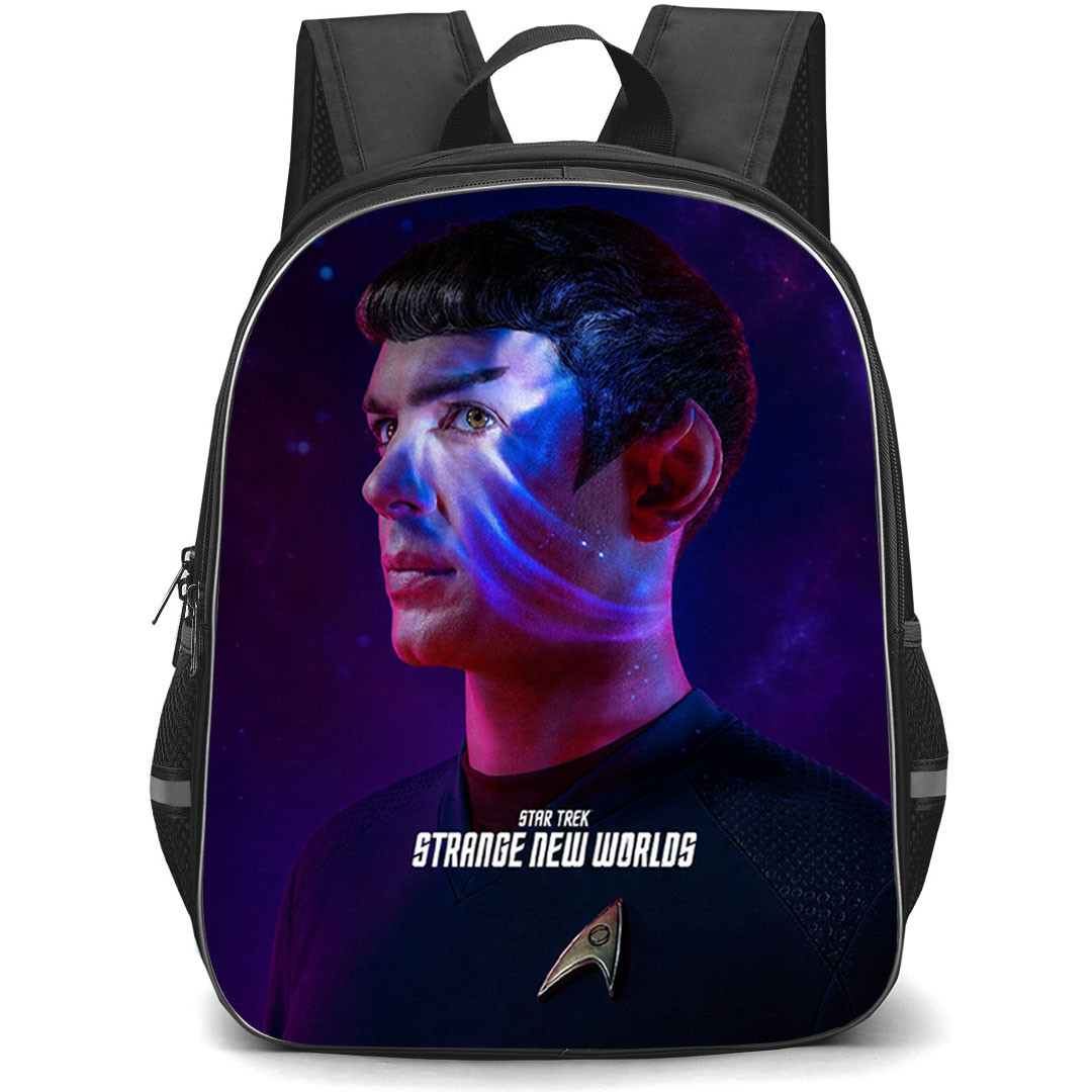 Star Trek Strange New Worlds Lt Spock Backpack School Bag StudentPack - Lt Spock Cosmic Portrait Poster
