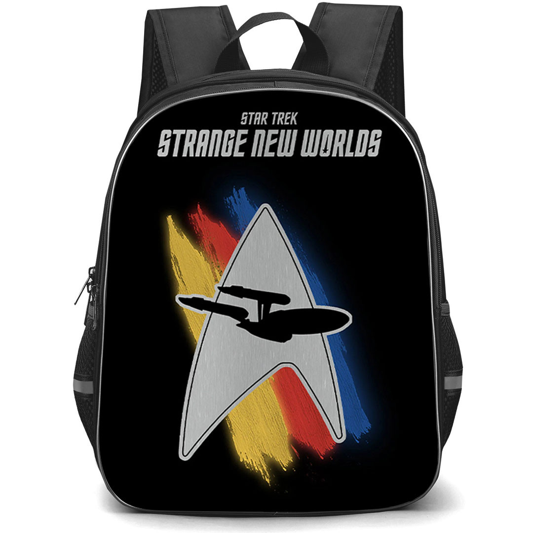 Star Trek Strange New Worlds Backpack School Bag StudentPack - Star Trek Strange New Worlds Starfleet Symbol Art Poster