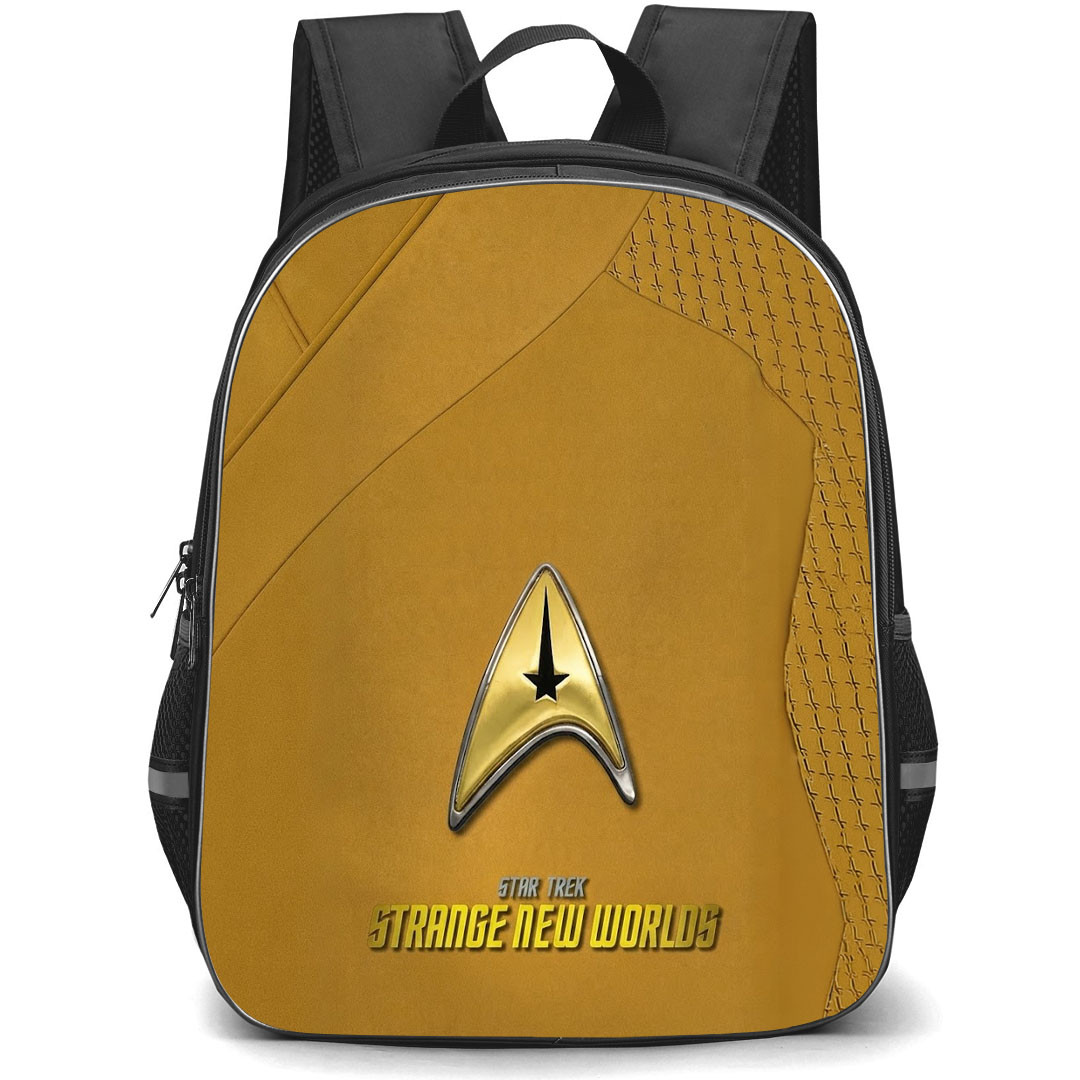 Star Trek Strange New Worlds Backpack School Bag StudentPack - Star Trek Strange New Worlds Starfleet Delta Badge Uniform Poster