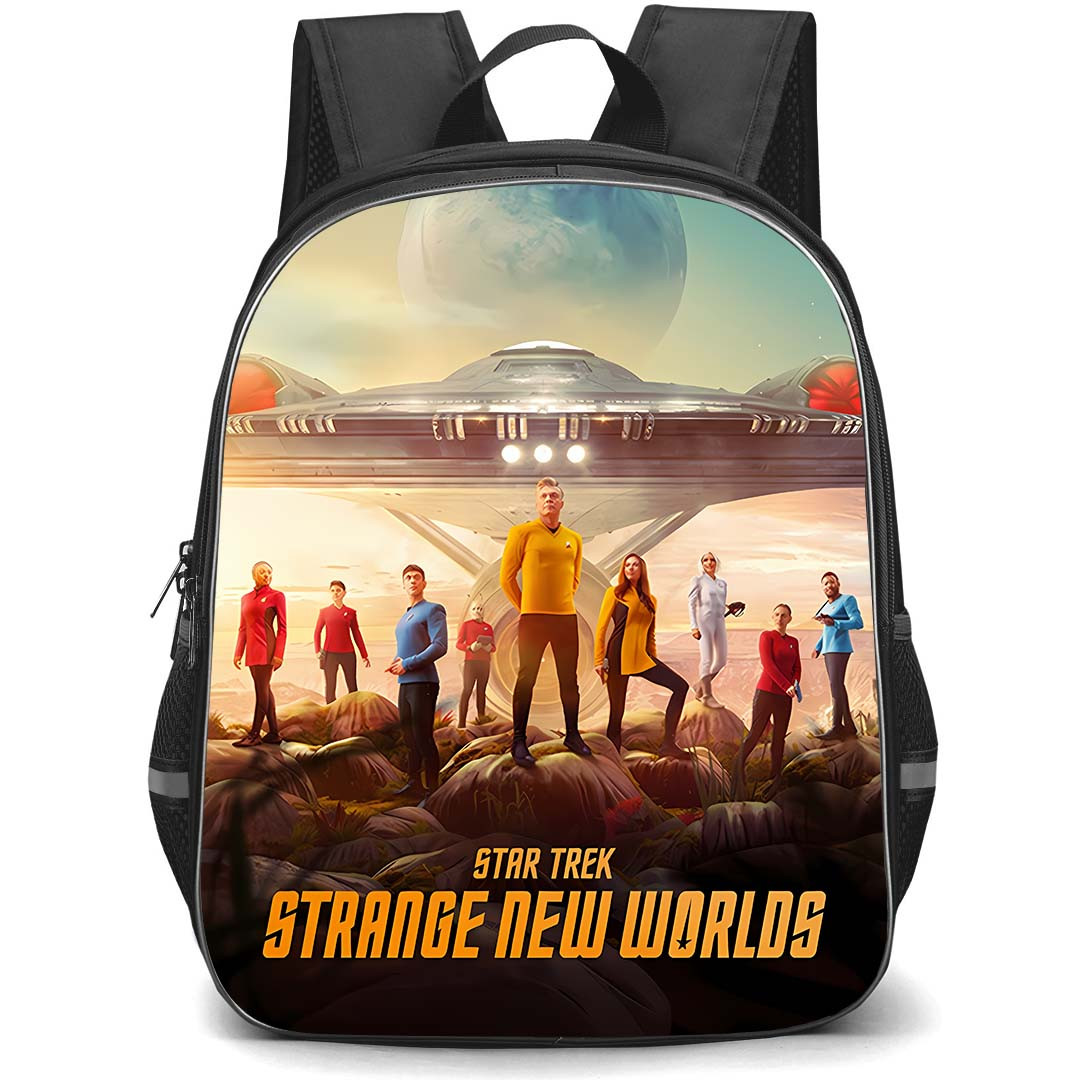 Star Trek Strange New Worlds Backpack School Bag StudentPack - Star Trek Strange New Worlds USS Enterprise Main Crew Ensemble Poster