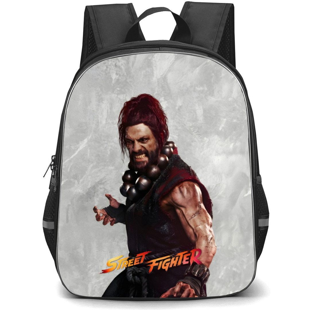 Street Fighter Akuma Backpack School Bag StudentPack - Akuma Fighting Stance Portrait Poster