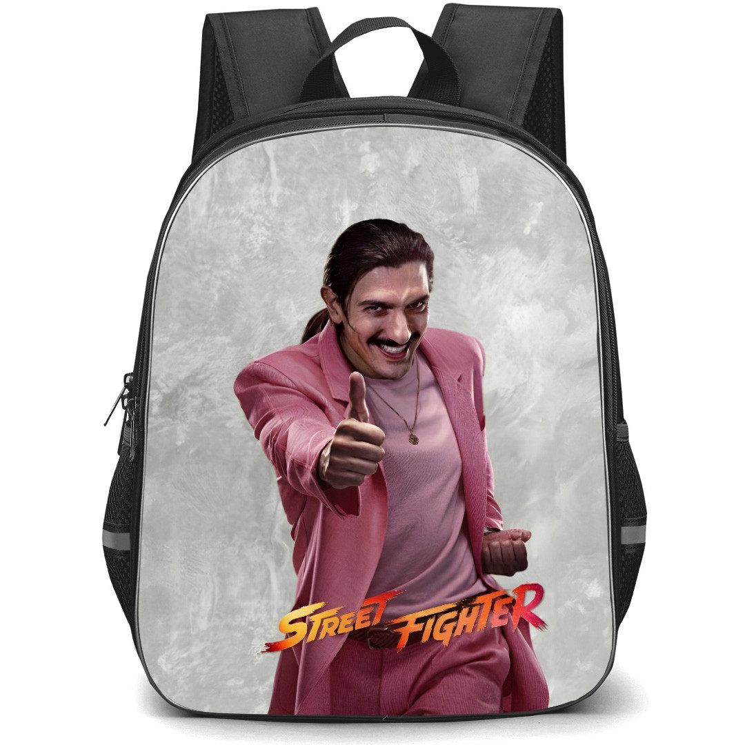 Street Fighter Dan Hibiki Backpack School Bag StudentPack - Dan Hibiki Fighting Stance Portrait Poster
