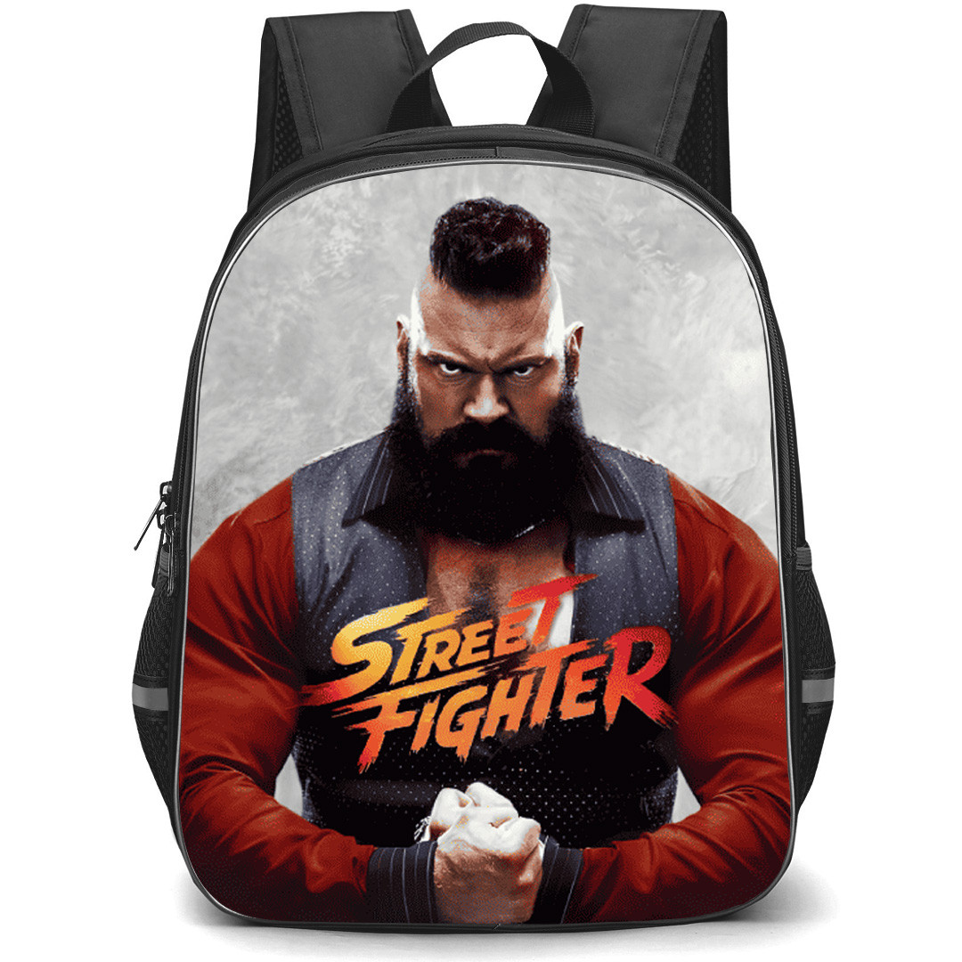 Street Fighter Zangief Backpack School Bag StudentPack - Zangief Fighting Stance Portrait Poster