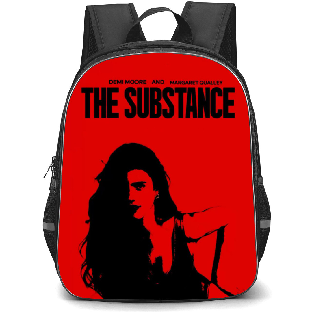 The Substance Backpack StudentPack - The Substance Silhouette Red Background Poster