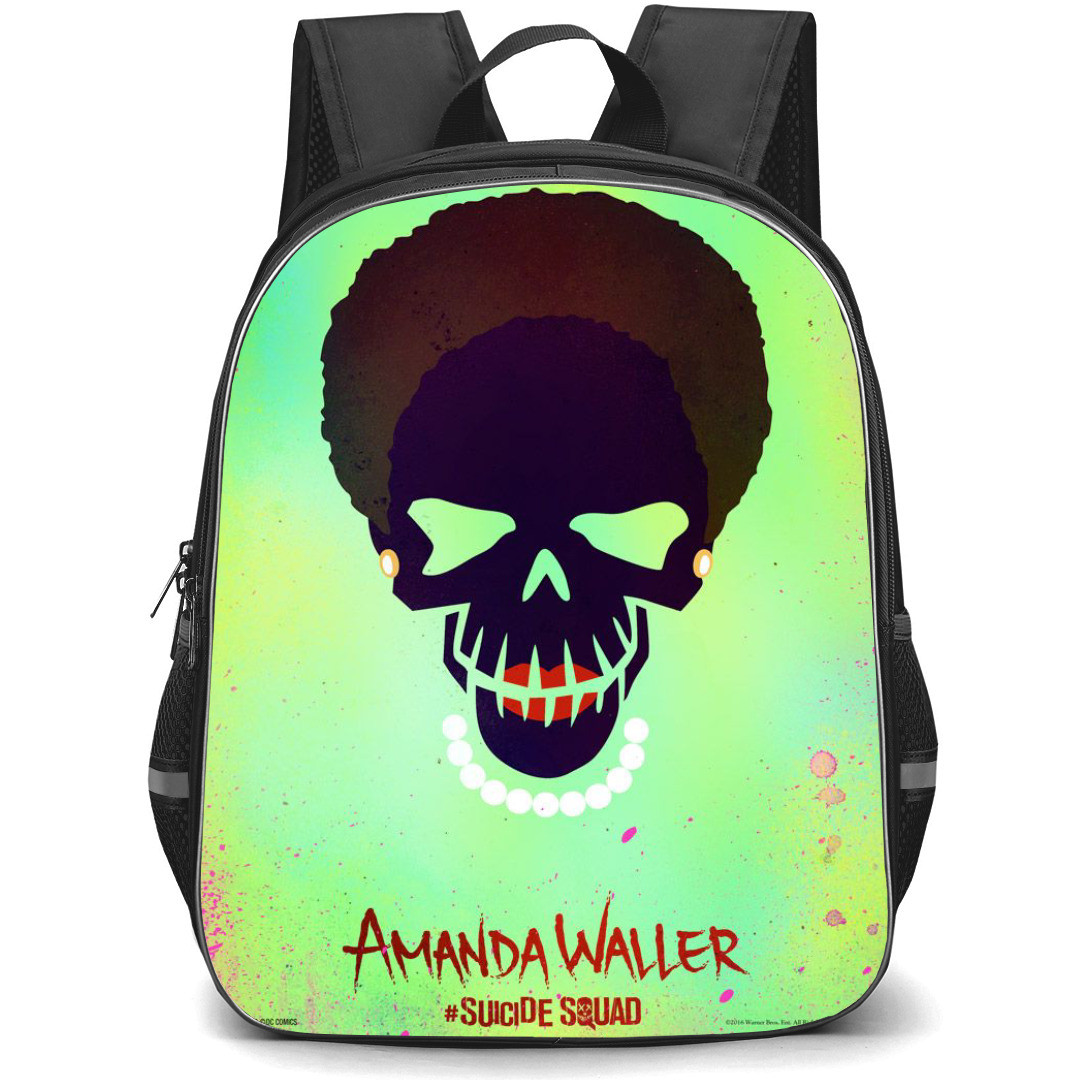 Suicide Squad Backpack StudentPack - Suicide Squad Amanda Waller Skull Avatar Poster