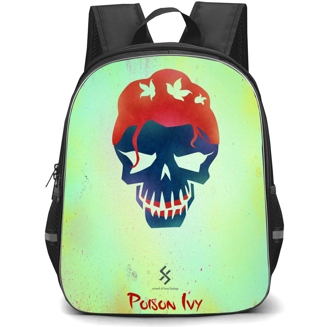 Suicide Squad Backpack StudentPack - Suicide Squad Poison Ivy Skull Avatar Poster