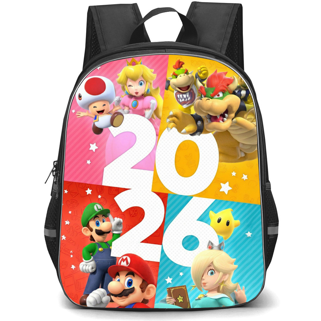 The Super Mario Galaxy Backpack School Bag StudentPack - The Super Mario Galaxy 2026 Collage Poster