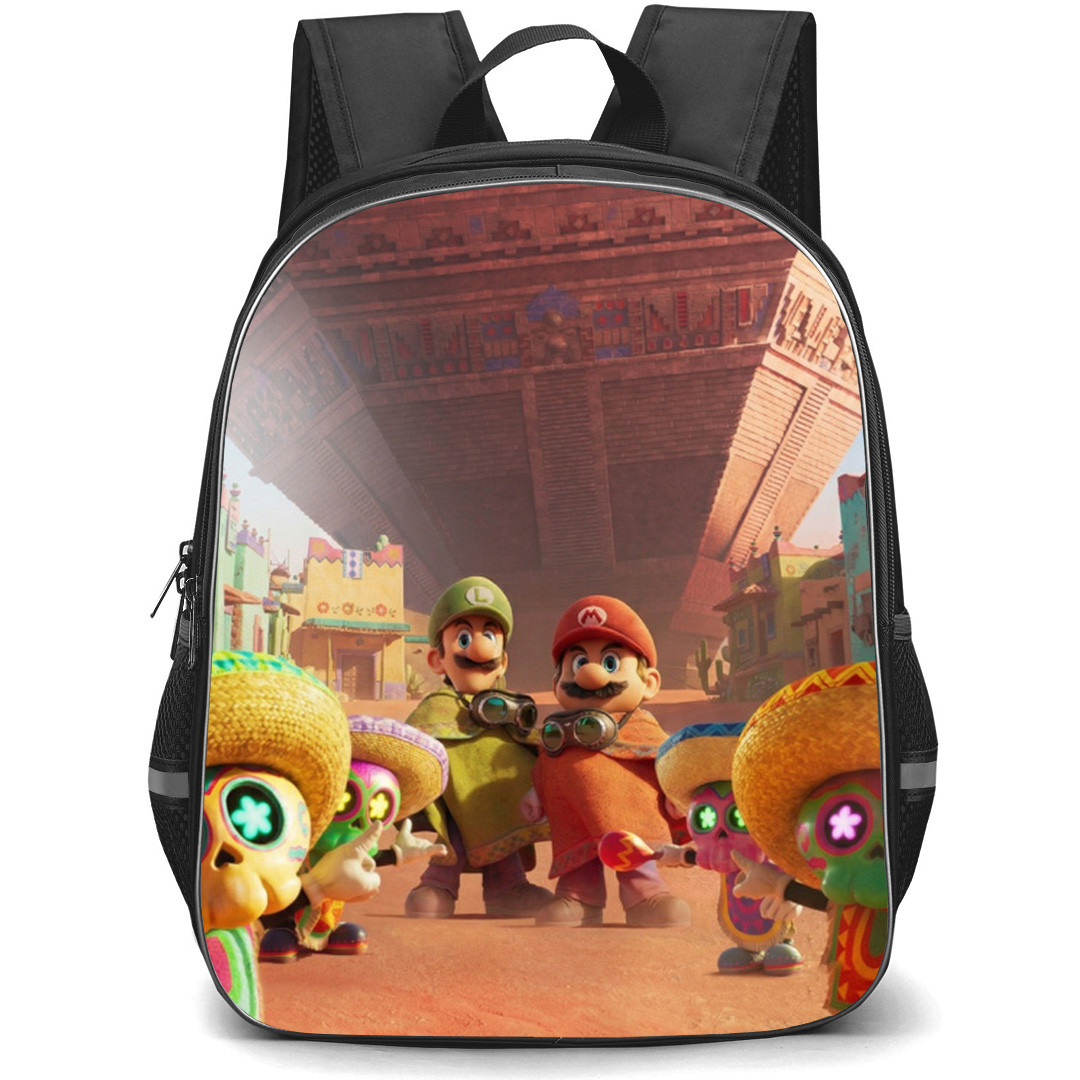 The Super Mario Galaxy Backpack School Bag StudentPack - The Super Mario Galaxy Pyramid Background Poster