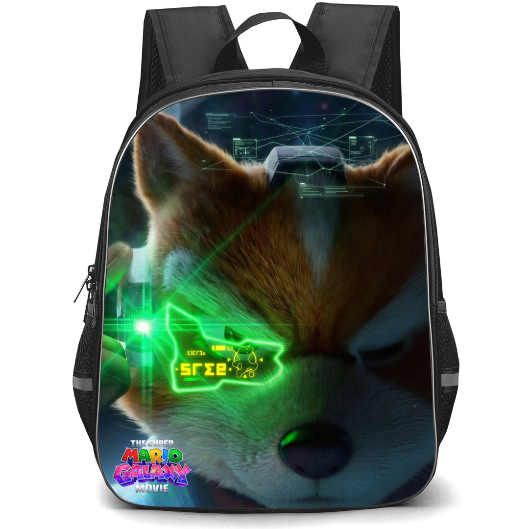 The Super Mario Galaxy Fox Backpack School Bag StudentPack - Fox Fierce Half Portrait Poster