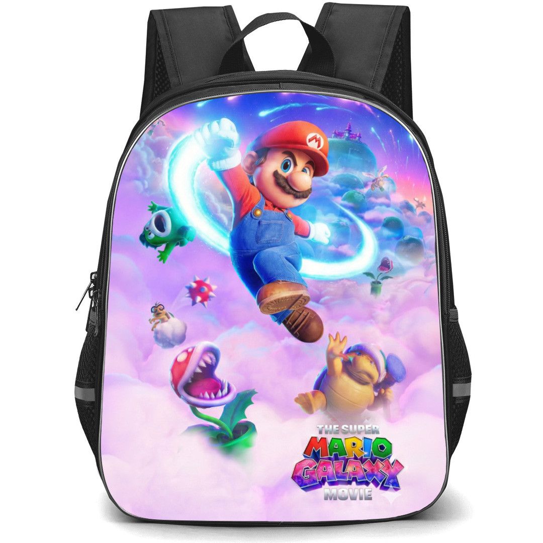 The Super Mario Galaxy Backpack School Bag StudentPack - Jumping Happy Series Poster