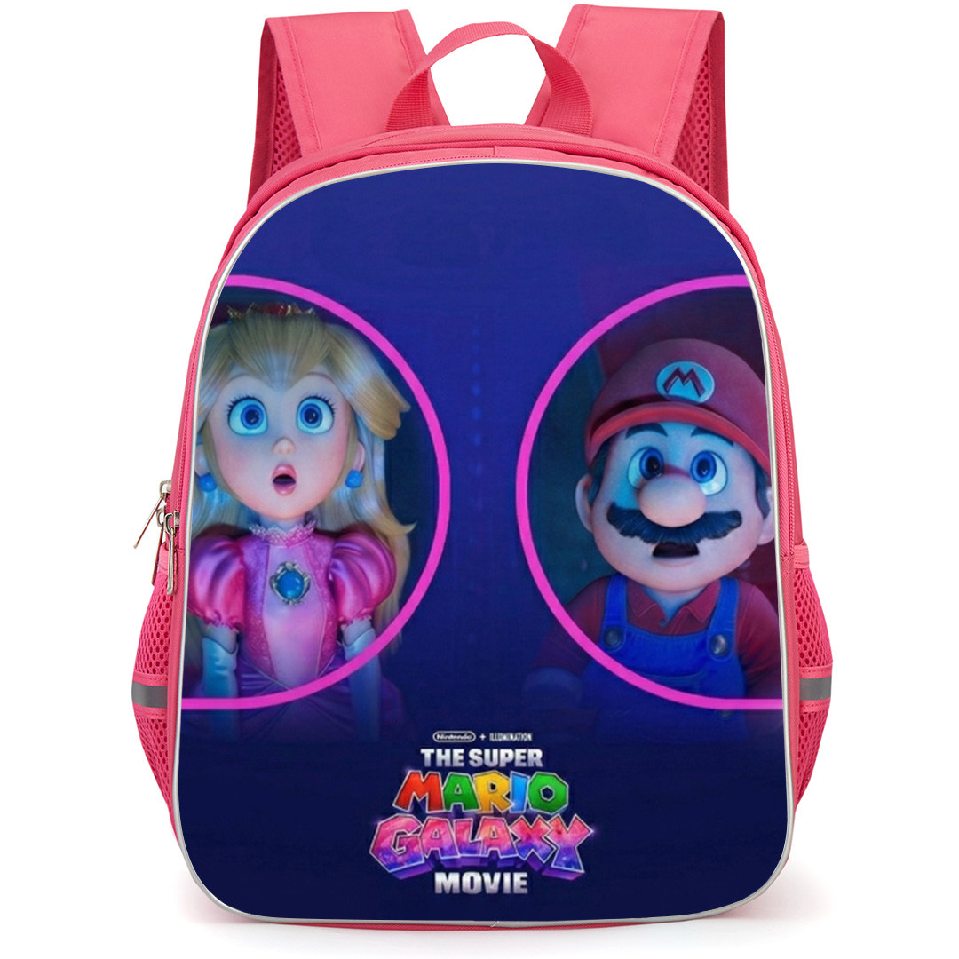 The Super Mario Galaxy Backpack School Bag StudentPack - Mario And Princess Peach Avatar Poster