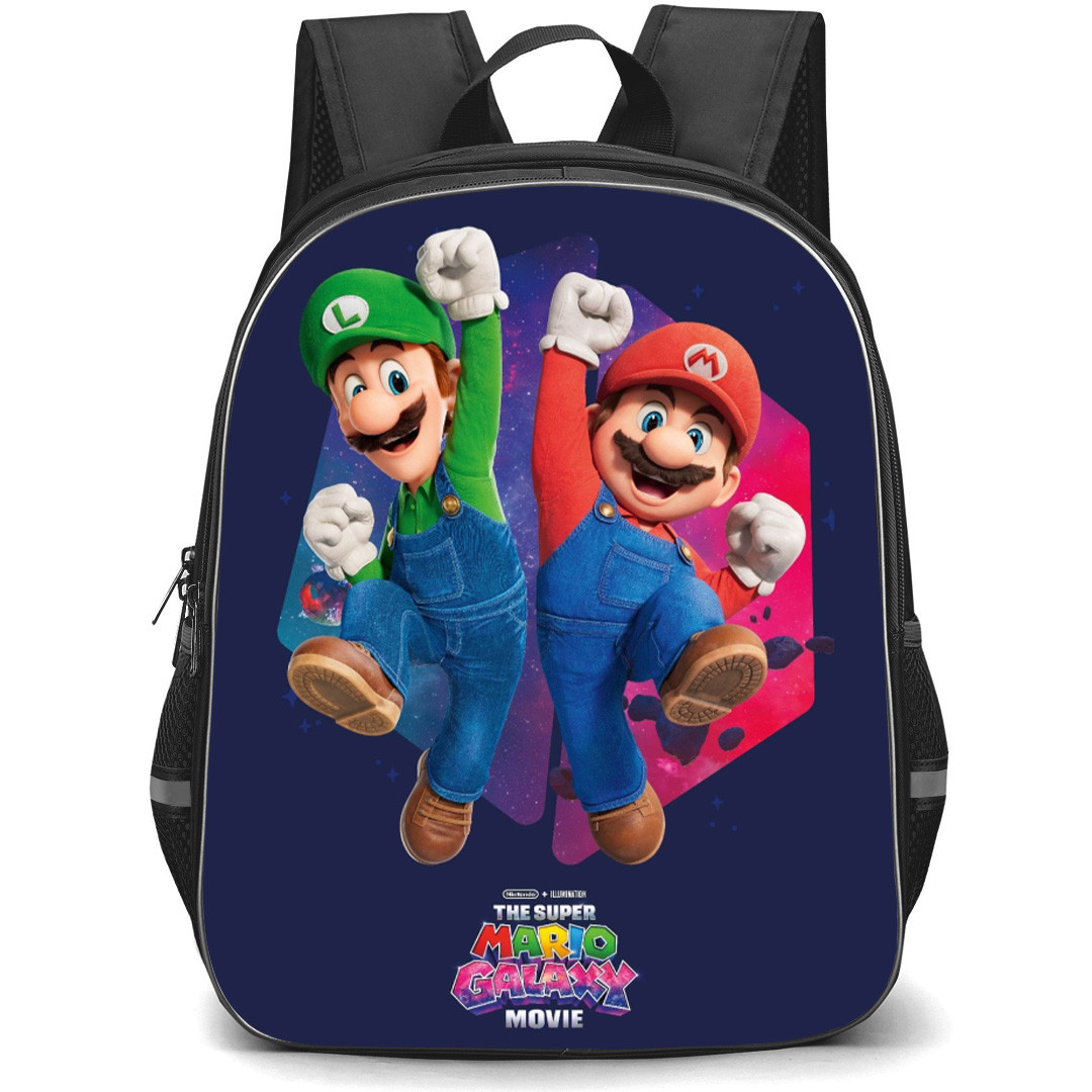 The Super Mario Galaxy Backpack School Bag StudentPack - Mario And Luigi Series Poster