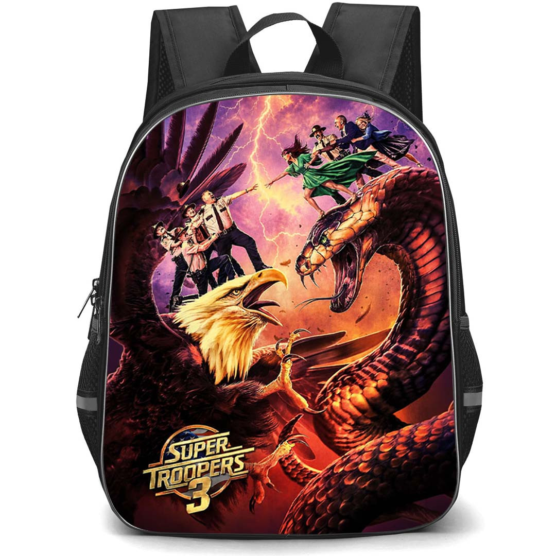 Super Troopers Backpack School Bag StudentPack - Super Troopers 3 Eagle vs Serpent Fantasy Battle Poster