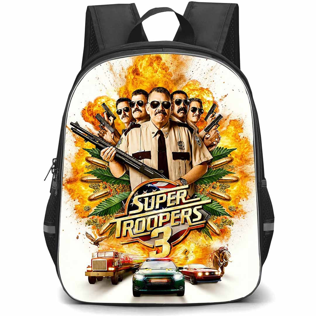 Super Troopers Backpack School Bag StudentPack - Super Troopers 3 Explosive Action Team Poster