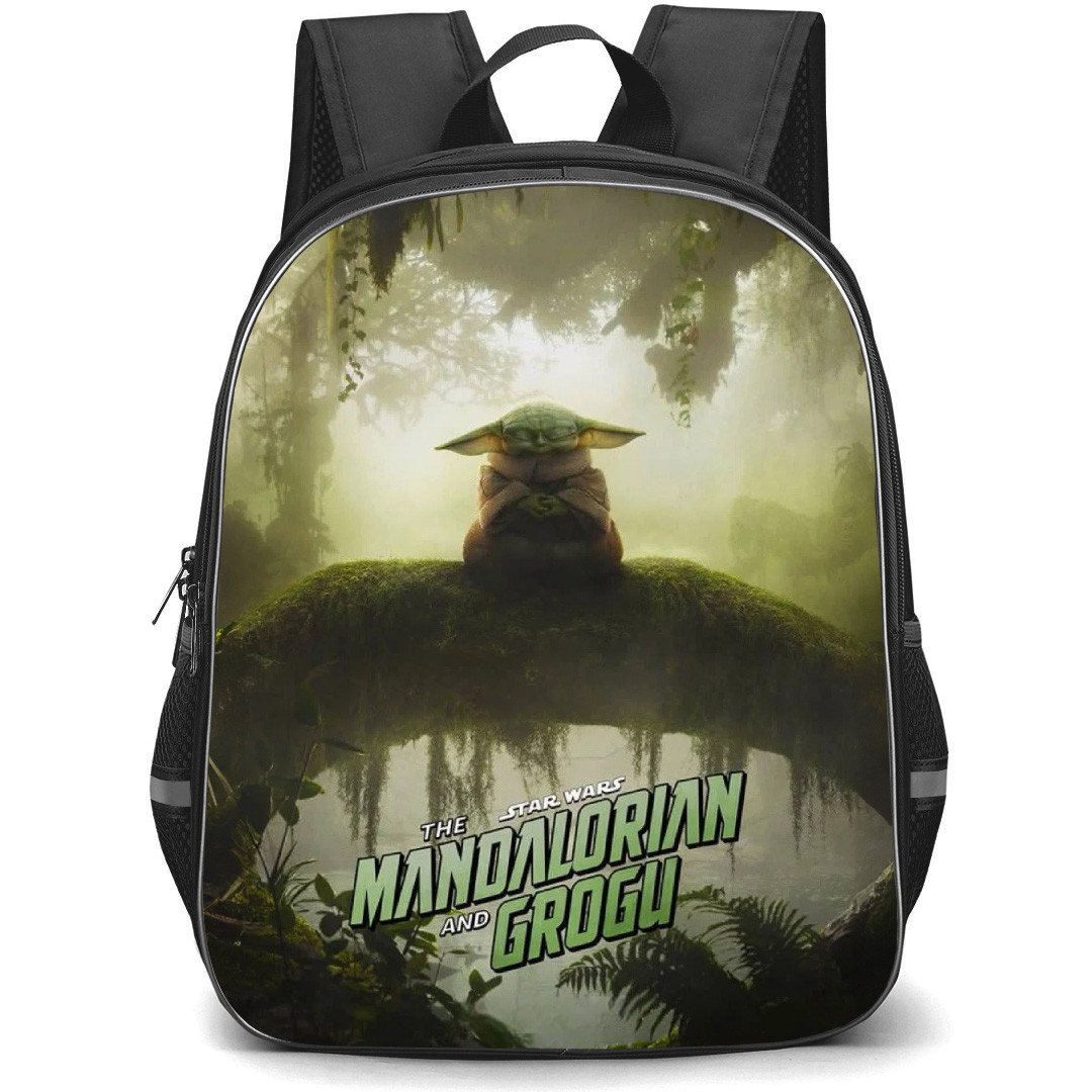 Star Wars The Mandalorian And Grogu Grogu Backpack School Bag StudentPack - Grogu Mossy Forest Series Poster