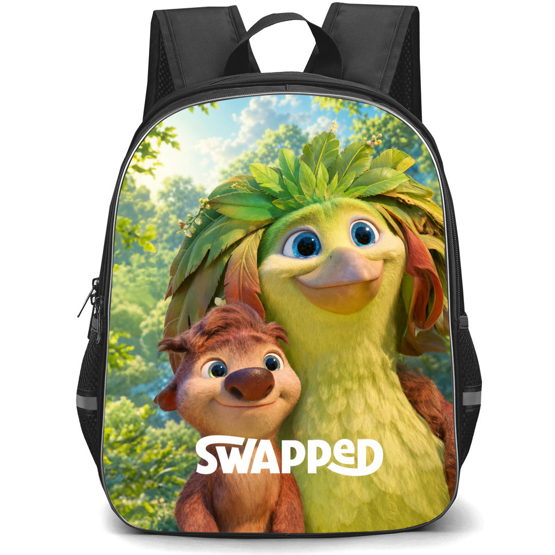 Swapped Backpack School Bag StudentPack - Swapped Ollie And Ivy Smiling Portrait Series Poster