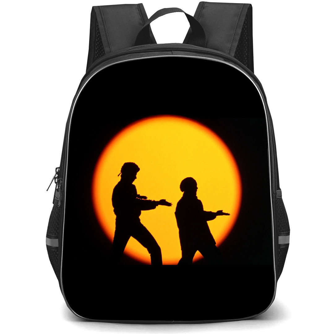The Karate Kid Backpack StudentPack - The Karate Kid Daniel Miyagi Practice Karate Silheutte Background
