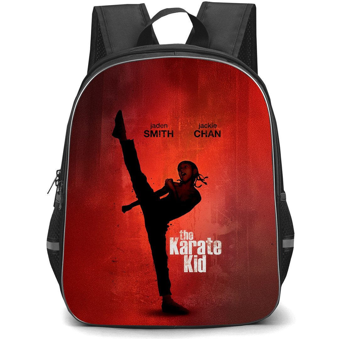 The Karate Kid Backpack StudentPack - The Karate Kid 2010 Movie Poster Red Background