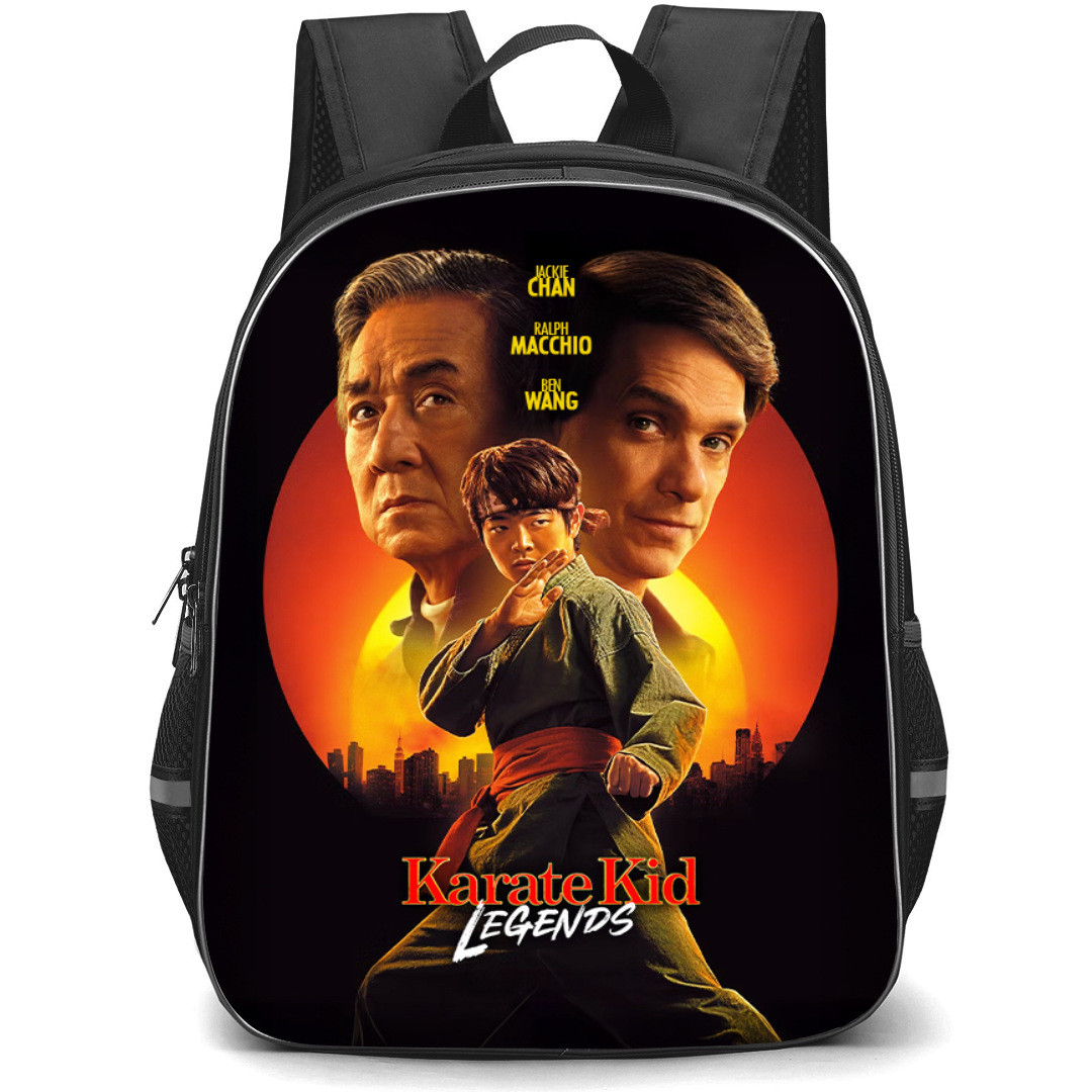 The Karate Kid Backpack StudentPack - The Karate Kid Legends Movie Poster Sun and Black Background