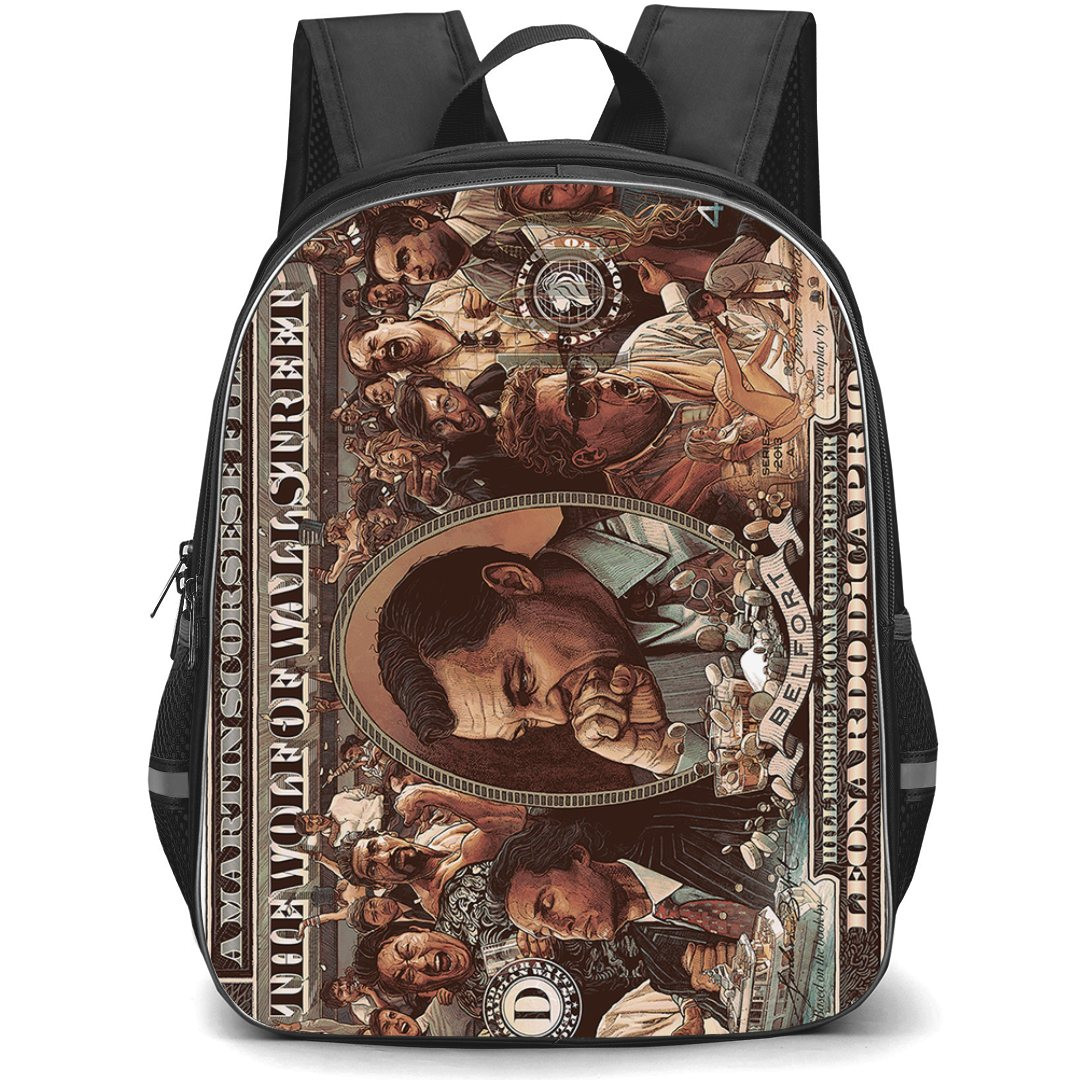 The Wolf Of Wall Street Backpack StudentPack - The Wolf Of Wall Street 100 USD Belfort Poster