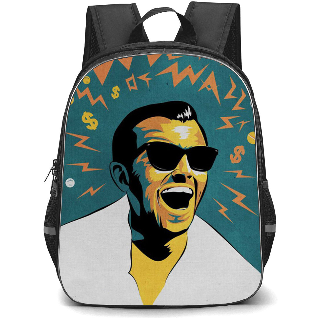 The Wolf of Wall Street Backpack StudentPack - The Wolf of Wall Street Leonardo DiCaprio Smiling Illustratino Art