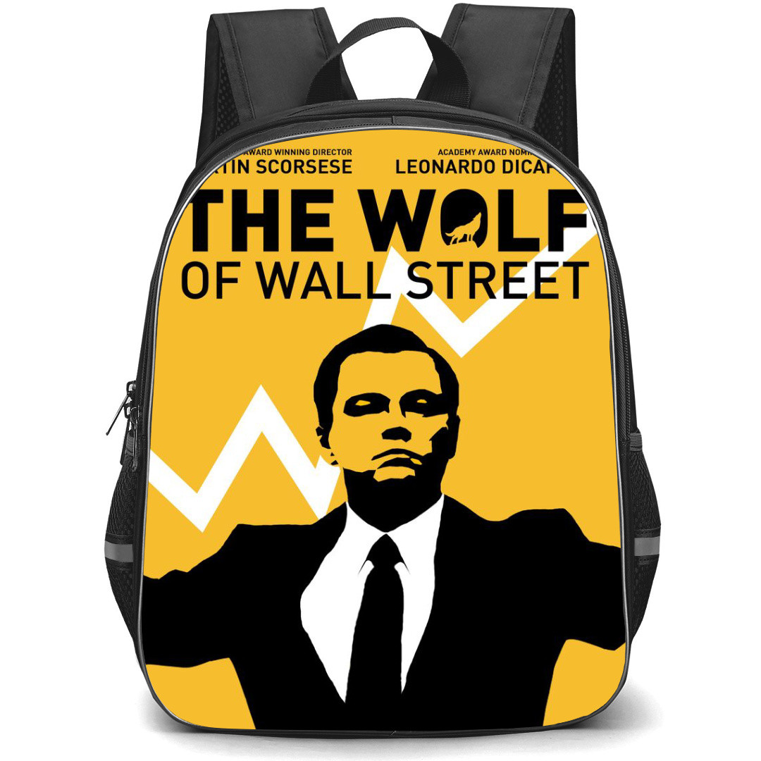 The Wolf of Wall Street Backpack StudentPack - The Wolf of Wall Street Movie Black And Yellow Illustration Poster