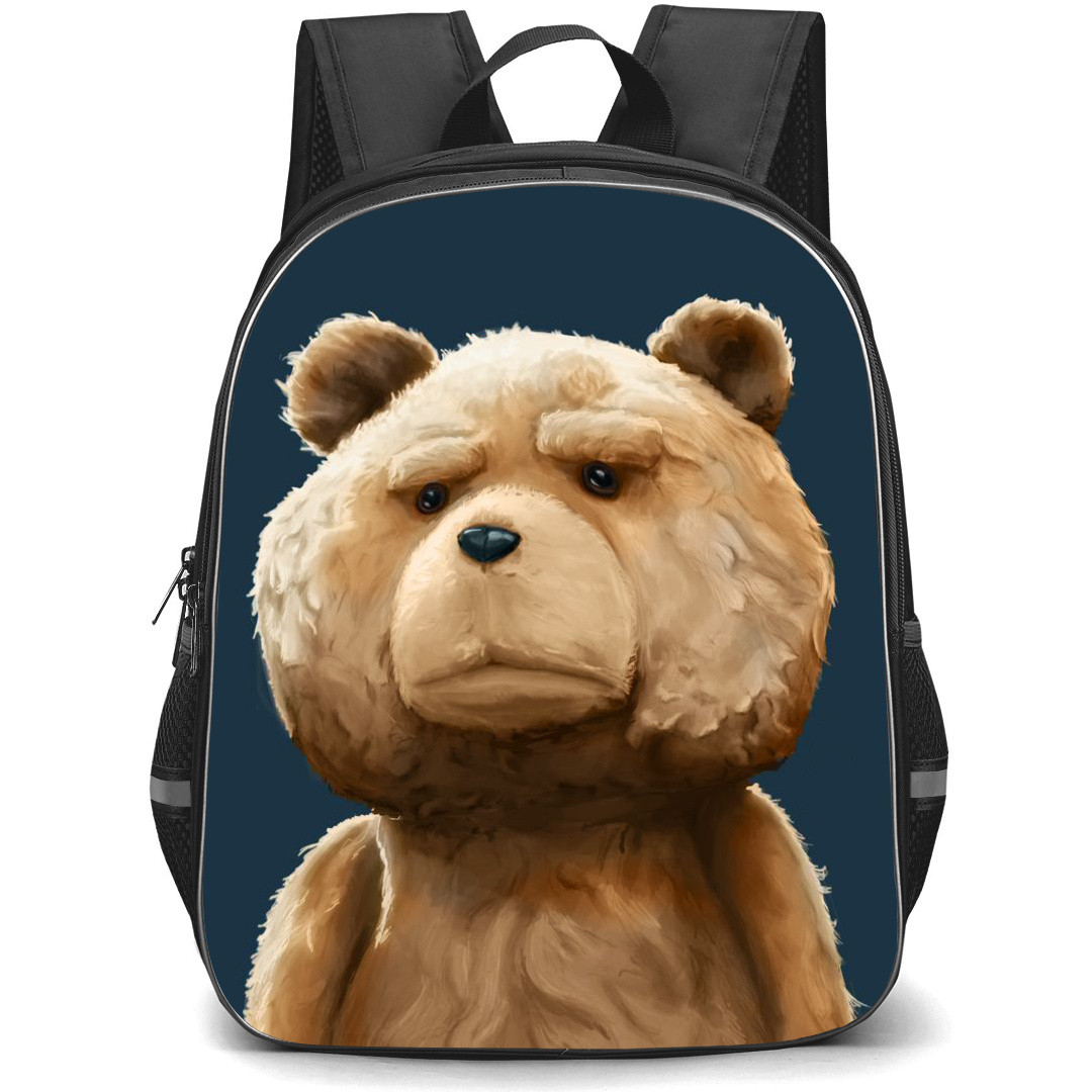 Ted Backpack StudentPack - Ted Illustration Art On Black Background