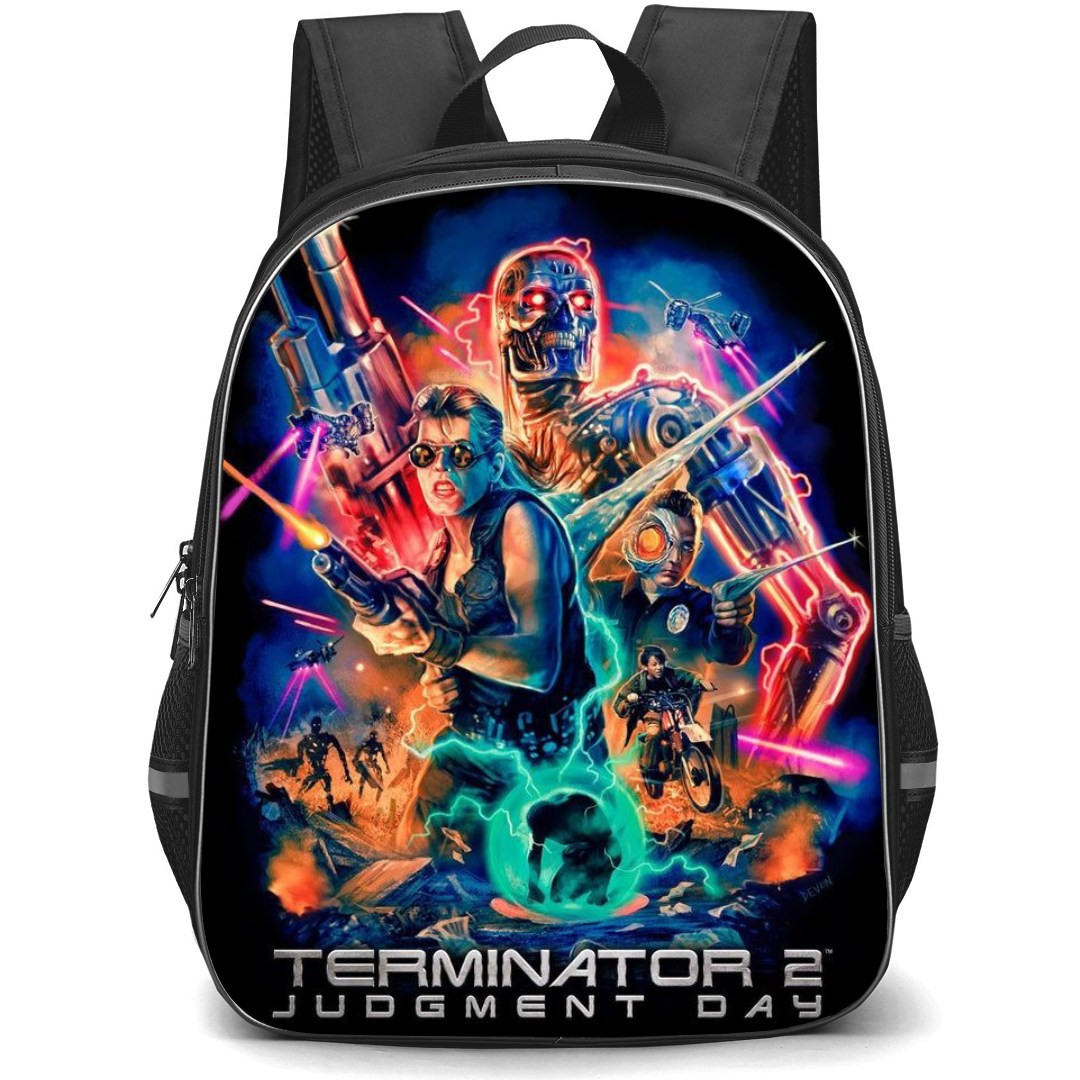The Terminator Backpack StudentPack - The Terminator 2 Judgment Day Retro Poster