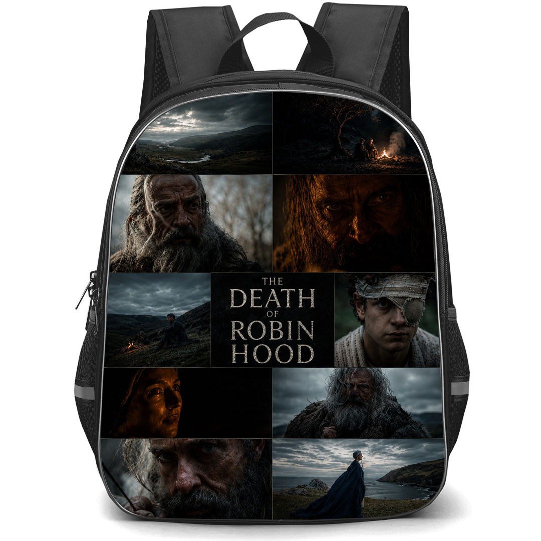 The Death of Robin Hood Backpack School Bag StudentPack - The Death of Robin Hood Cinematic Character Montage Art Poster